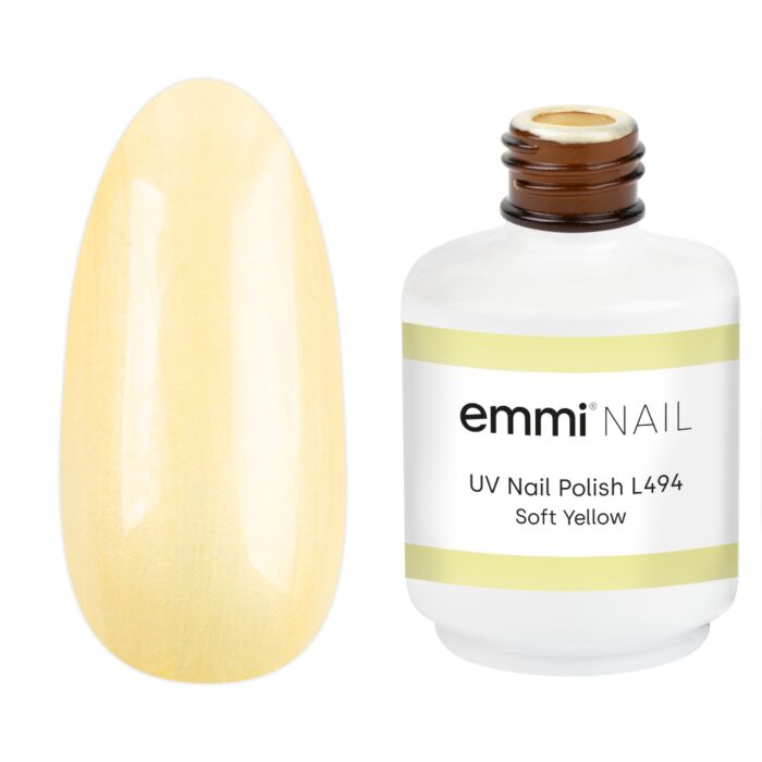 18394 soft yellow tip Emmi Shellac UV/LED Soft Yellow 15ml -L494-