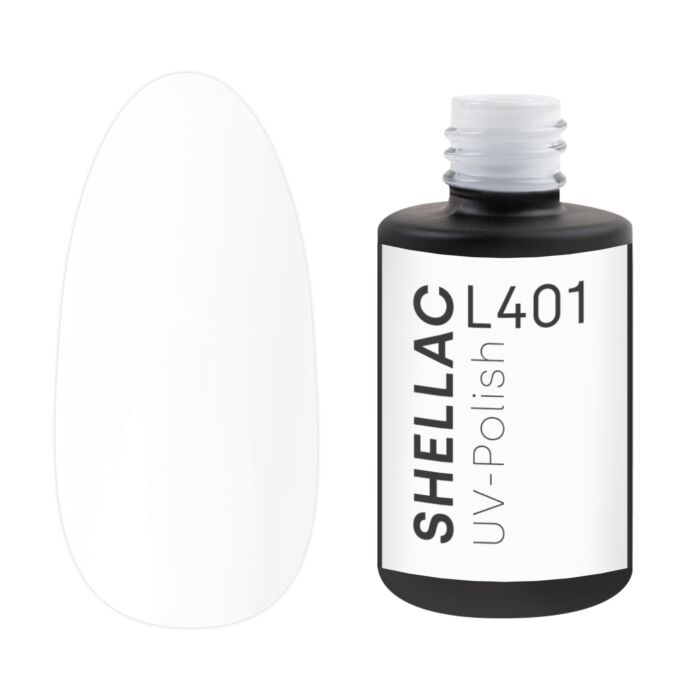 18588 tip 8ml Shellac UV Polish All White -L401- 8ml limited