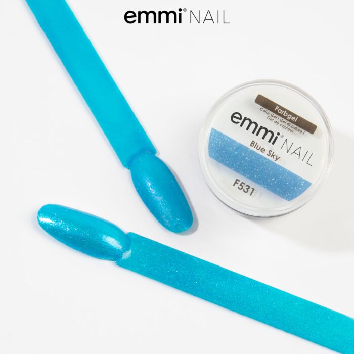 18622 blue sky 1 Emmi-Nail Gel colorato Blue Sky 5ml -F531- - immagine 4