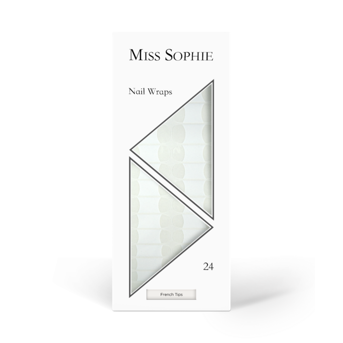 292 french tips rendering white nail wrap 24 1 Miss Sophie Nail Wraps French Tips - immagine 5