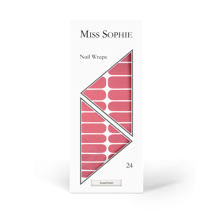 387 sweetheart rendering white nail wrap 24 1 Miss Sophie Nail Wraps Sweetheart - immagine 3