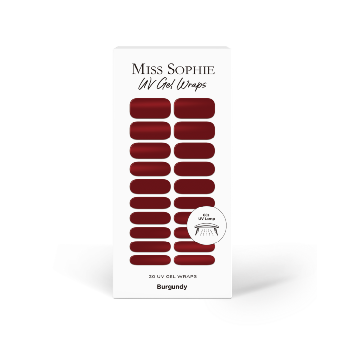 4260453596222 3 Miss Sophie UV Gel Wraps Burgundy - immagine 5