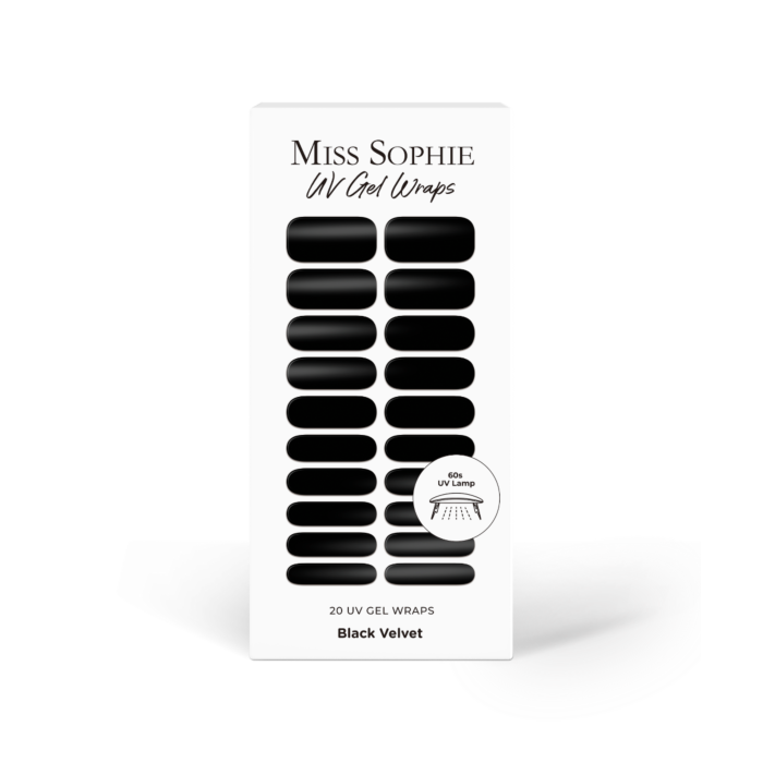 4260453596307 3 Miss Sophie UV Gel Wraps Black Velvet - immagine 3