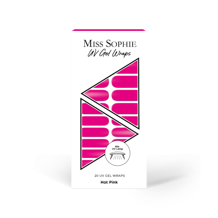822 hot pink uv wraps 20 1 Miss Sophie UV Gel Wraps Pink Perfection - immagine 2