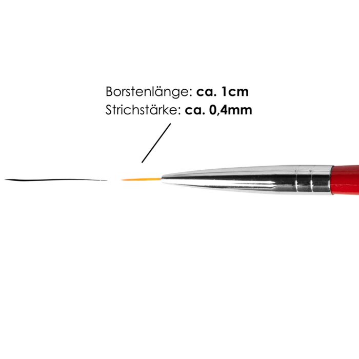 17135 nailart pinsel allround beschriftung Pennello per nail art Emmi-Nail tuttofare - immagine 4