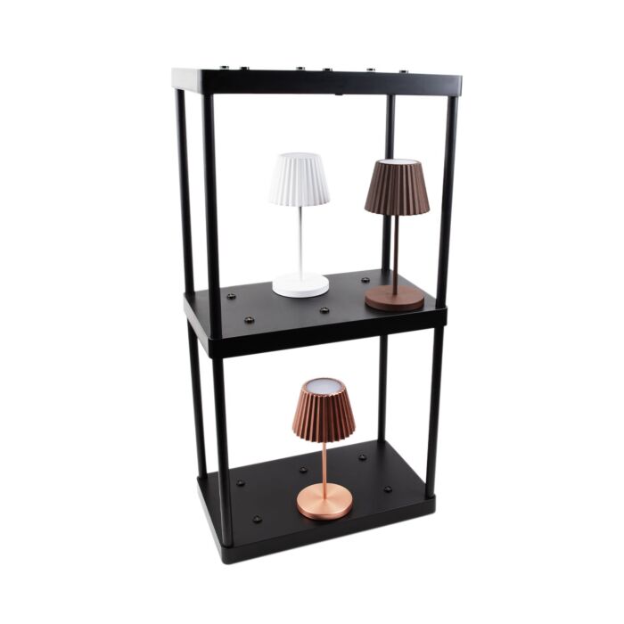 18267 ladeplatte mit lampen Piastra di ricarica per lampada da tavolo Emmi
