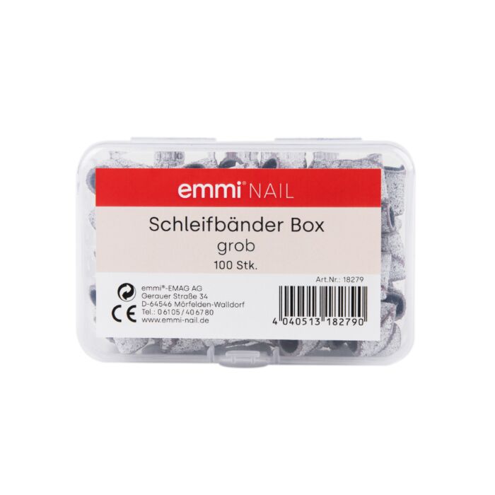 18279 schleifband grob Scatola di lime abrasive Emmi-Nail “grob” 100 pezzi - immagine 2