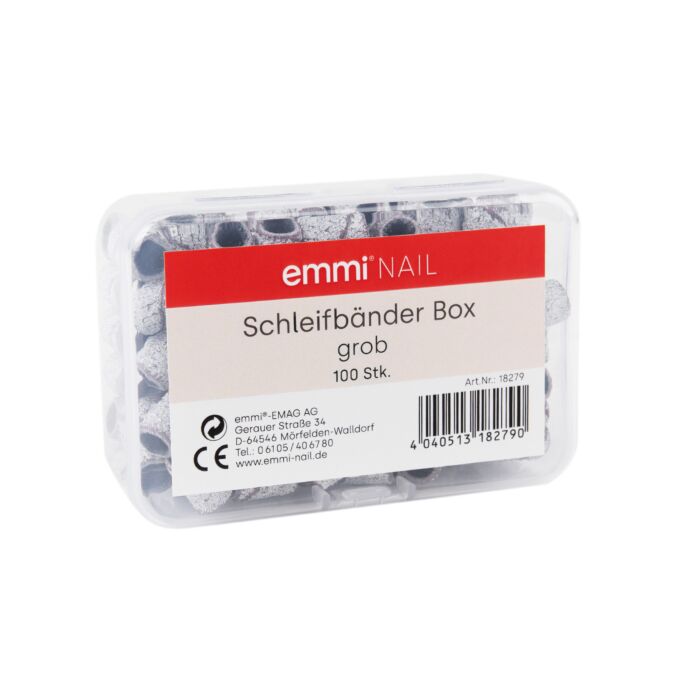 18279 schleifband grob schr g Scatola di lime abrasive Emmi-Nail “grob” 100 pezzi