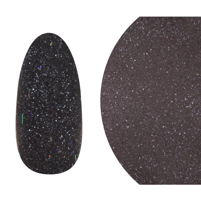 18451 black glitter tip Acryl-Pigment Black Glitter -A018- 10gr - immagine 2