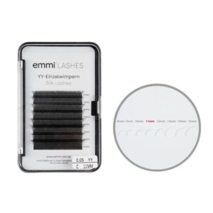 Emmi®-Lashes Silk YY-Lashes ciglia singole C-Curl 0,05 mm