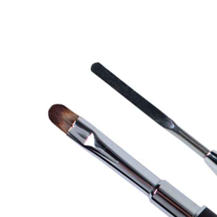20149 2in1 gel pinsel nahansicht Pennello gel Emmi-Nail 2in1 con spatola - immagine 4