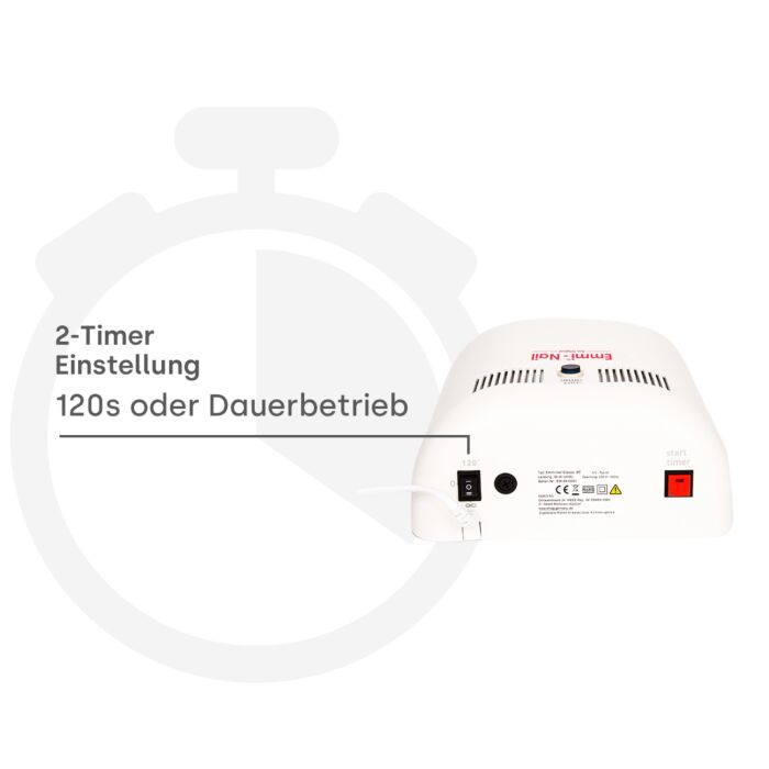 95607 classicbt timer 2 1 Fotopolimerizzatore classico BT "bianco" + 8 tubi - immagine 4