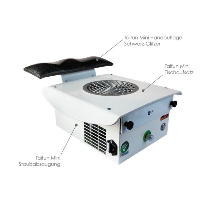 96022 staubsaugung mit handablage schreag beschriftung 1 1 Aspirazione polveri Taifun MINI GreenTech - immagine 5