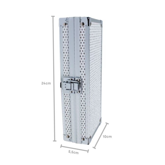 Scatola porta pennelli Emmi-Nail bianco/argento - immagine 2
