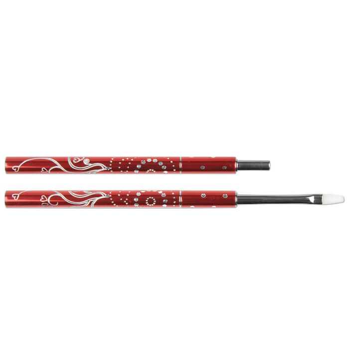 gel pinsel rot gerade nr2 1 3 Pennello per strass rosso misura. 4, dritto - immagine 2