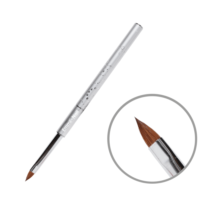 gel pinsel gr6 silber 1 Dimensioni del pennello per gel per unghie Emmi. 6 argento