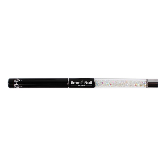 nailart pinsel gr6 schwarz 1 Dimensioni del pennello per gel per unghie Emmi. 6 argento nero - immagine 3