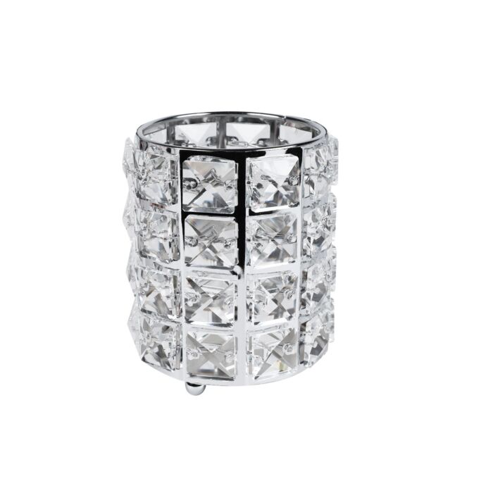 pinselhalter strass Porta lime e pennelli argento - immagine 2