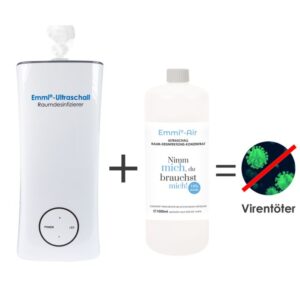 Emmi-Disinfettante per ambienti ad ultrasuoni + Emmi-BioDes