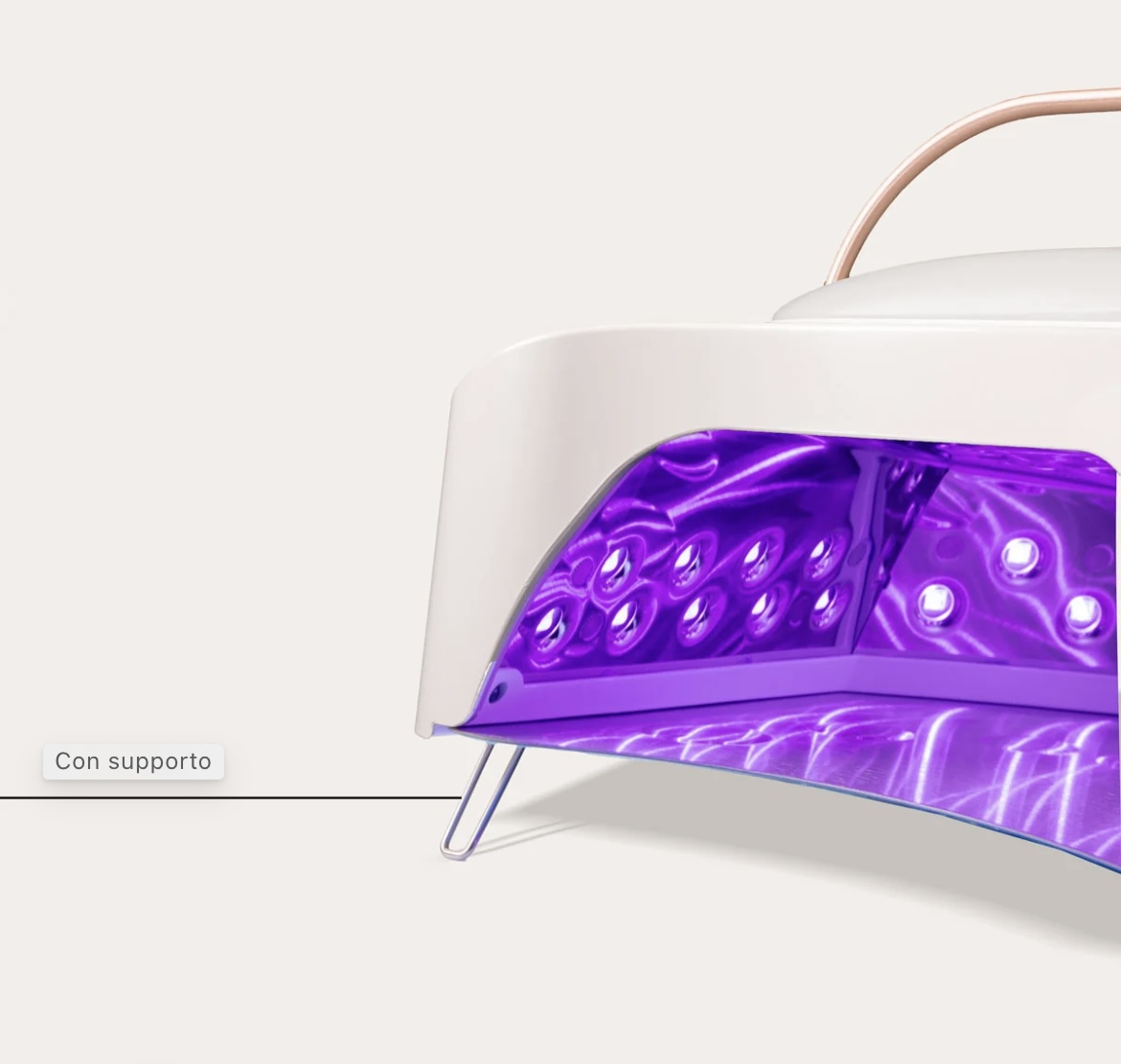 IMG 9588 EMMI POWER 68 UV/LED LAMPADA PER UNGHIE BIANCA *A BATTERIA* - immagine 6